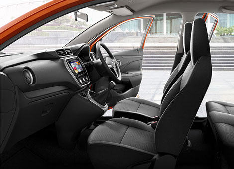New Datsun GO Car Interior Photos